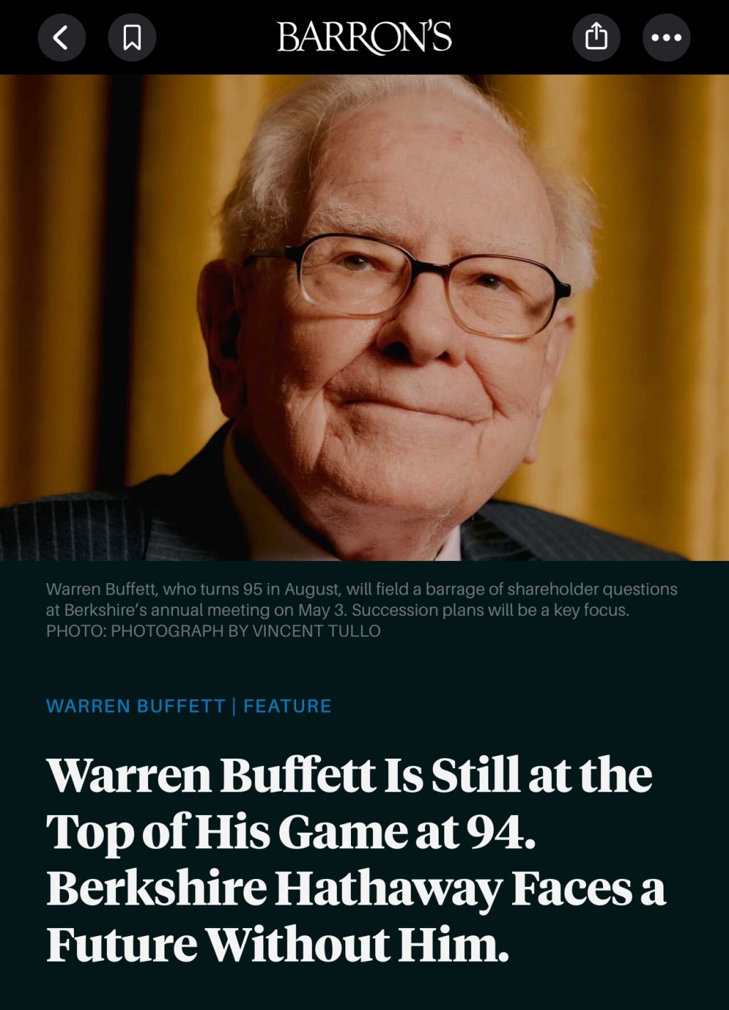 A Masterclass From Warren&nbsp;Buffett